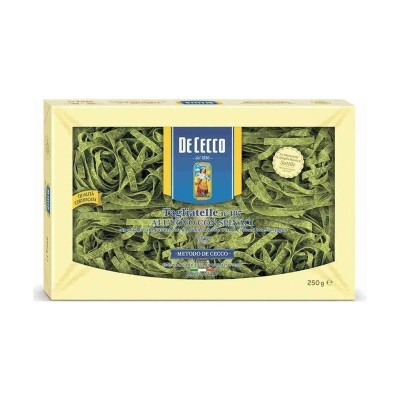 Tagliatelle — Паста №107 со шпинатом и добавлением яйца De Cecco 250 г, 12 шт
