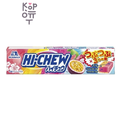 Hi-Chew — Конфеты жевательные Тропический микс 12 шт, Morinaga, 55.2 г