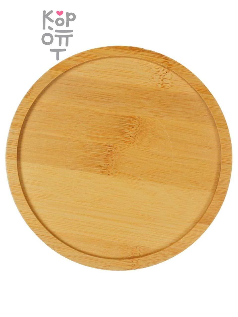 Миска Mr.Kranch Bamboo WOOF керамическая белая на бамбуковой подставке 470мл.