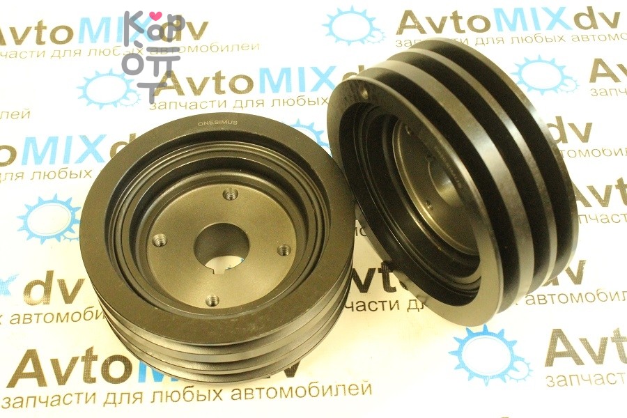 Шкив коленвала ME017116 4D32 / 4D33 / 4D34 / 4D35 / 4D36 CANTER 3 ремня AVTOSTAMP