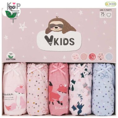 V KIDS Трусики для девочек Fox, упаковка 5шт., Ю.Корея.   — Корейские товары для всей семьи(КорОпт)