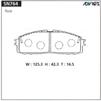 PF-1142/PF-1106/AN353K/SN764/PN-1142 ADVICS - Тормозные колодки