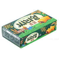 Lotte Cereal Choco With Chocolate - Печенье злаковые подушечки с шоколадной начинкой 42гр.