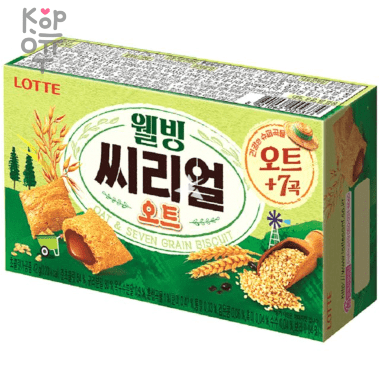 Lotte Cereal Choco With Chocolate - Печенье злаковые подушечки с шоколадной начинкой 42гр. — Корейские товары для всей семьи(КорОпт)