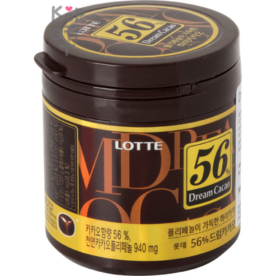 Lotte Dream Cacao 56% - Горький шоколад в кубиках Дрим Какао, 86гр.*24уп. в Коробке