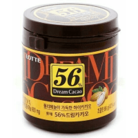 Lotte Dream Cacao 56% - Горький шоколад в кубиках Дрим Какао, 86гр.*24уп. в Коробке