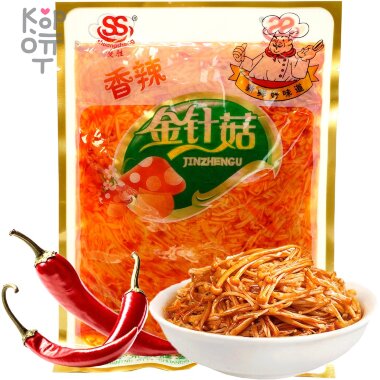 Грибы Эноки Shuangsheng Золотые нити маринованные, 250гр. — Корейские товары для всей семьи(КорОпт)