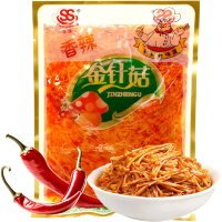 Грибы Эноки Shuangsheng Золотые нити маринованные, 250гр.