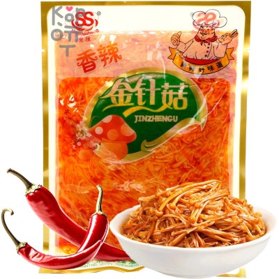 Грибы Эноки Shuangsheng Золотые нити маринованные, 250гр.