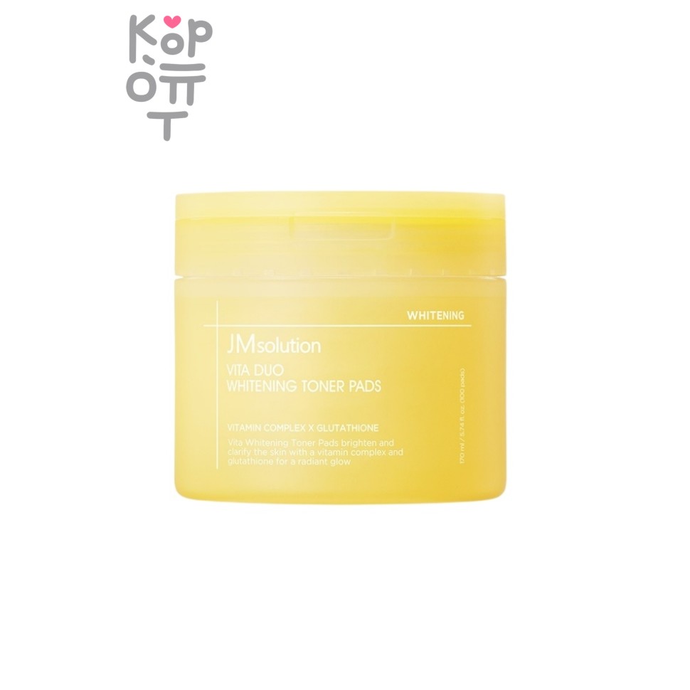 JMSolution Toner Pads Whitening Vita Duo - Тонер-пэды для лица осветляющие 170 мл (100 шт)