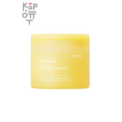 JMsolution Toner Pads Whitening Vita Duo - Тонер-пэды для лица осветляющие 170 мл (100 шт)