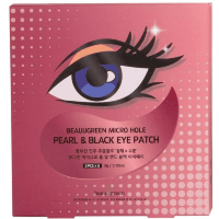 BeauuGreen Micro Hole Pearl & Black Eye Patch - Патчи для глаз с Жемчугом и Трюфелем, 1 пара.