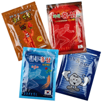 Korean Glu Red Ginseng - Обезболивающий пластырь с красным женьшенем и глюкозамином 1уп(20 шт)