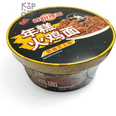 Лапша быстрого приготовления Сянь Ю с рисовыми топпоки и вкусом Индейки, 188гр.