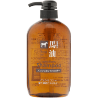 Kumano Cosme Station Horse Oil Shampoo - Шампунь с лошадиным маслом для поврежденных и ломких волос, без силикона