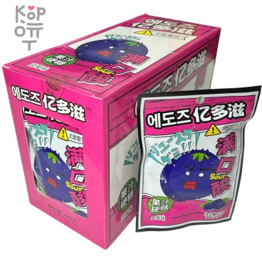Кислая освежающая карамель Sour Cool Acid Candy - Крутая кислота со вкусом Черники &mdash; Корейские товары для всей семьи(КорОпт)