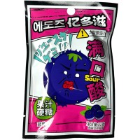 Кислая освежающая карамель Sour Cool Acid Candy - Крутая кислота со вкусом Черники