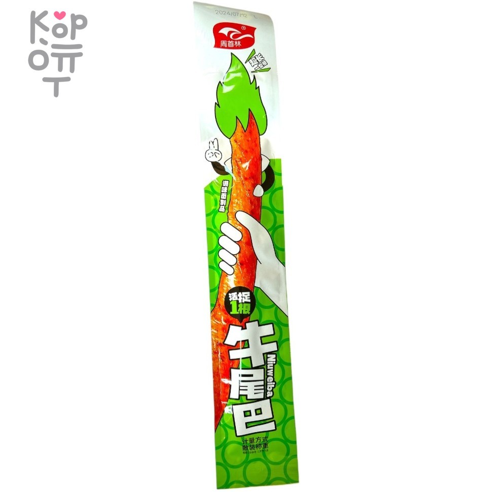 Снек Niuweiba Food - Гигантские Вегетарианские колбаски Олимпийский факел, пряный вкус, 32гр., купить с доставкой на дом фото 1 &mdash; Корейские товары для всей семьи(КорОпт)