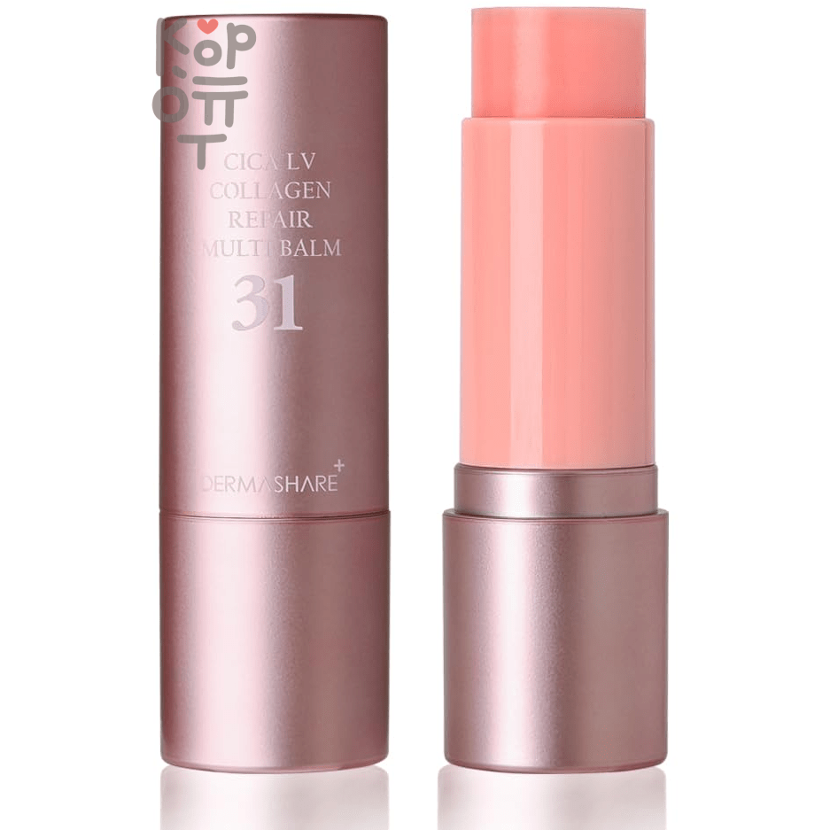 Dermashare Cica Lv Collagen Repair Multi Balm - Стик-бальзам антивозрастной мультифункциональный с коллагеном 11 гр