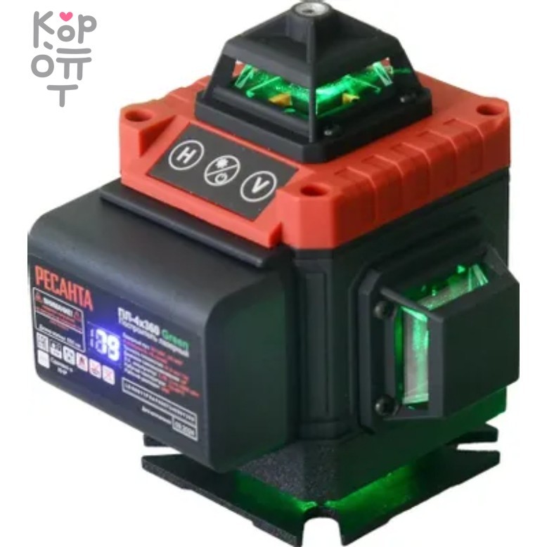 Построитель лазерный ПЛ-4Х360 Green Ресанта., купить с доставкой на дом фото 1 — Корейские товары для всей семьи(КорОпт)