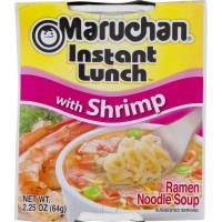 Maruchan Instant Lunch - Лапша быстрого приготовления со вкусом креветки 64гр.