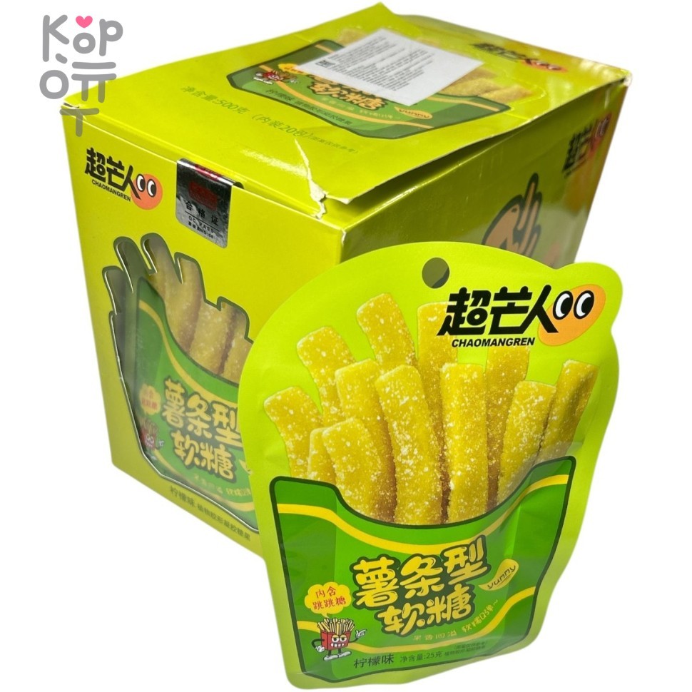 Мармелад PICC Delicious в форме картофеля фри со вкусом Лимона, купить с доставкой на дом фото 1 &mdash; Корейские товары для всей семьи(КорОпт)
