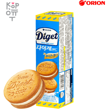 Orion Diget - Печенье &quot;Diget&quot; с Йогутовым кремом 93гр. — Корейские товары для всей семьи(КорОпт)