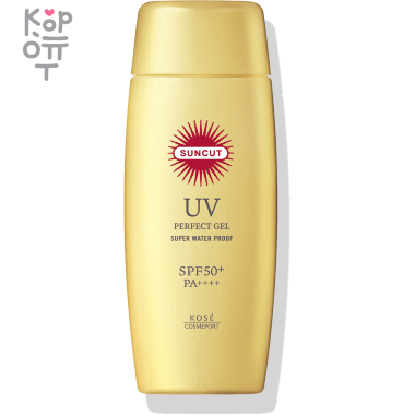 KOSE SOFTYMO Suncut UV Gel - Суперводостойкий увлажняющий солнцезащитный легкий гель для лица и тела SPF 50+ PA++++ 80мл. &mdash; Корейские товары для всей семьи(КорОпт)