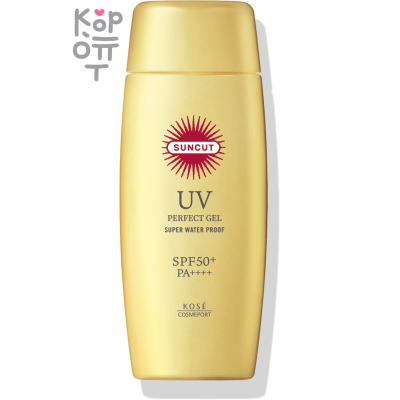 KOSE SOFTYMO Suncut UV Gel - Суперводостойкий увлажняющий солнцезащитный легкий гель для лица и тела SPF 50+ PA++++ 80мл.