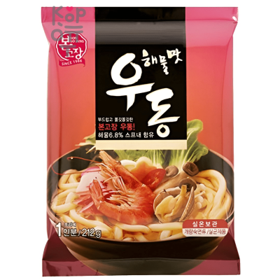 Удон Hanil Food Seafood Flavor Fresh Udon со вкусом морепродуктов, 212гр.