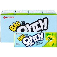 LOTTE WHATTA Big Bubble Gum Green Grape - Жевательная резинка со вкусом Зеленого Винограда, 23гр.