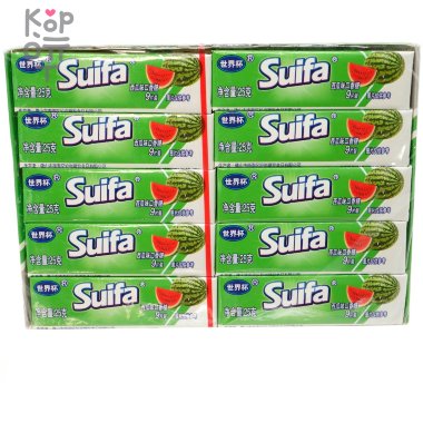 Жевательная резинка Suifa со вкусом Арбуза, 25гр. — Корейские товары для всей семьи(КорОпт)