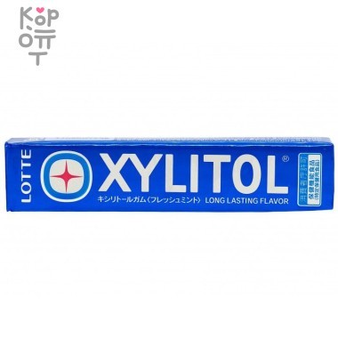 Lotte Xylitol - Резинка жевательная Освежающая мята 21гр. в блоке 20шт. &mdash; Корейские товары для всей семьи(КорОпт)