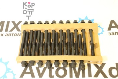 Болт ГБЦ 2C, 3C 90910-02130, 90910-02131 набор 18 шт M11x1.25x122, M11x1.25x144 AVTOSTAMP