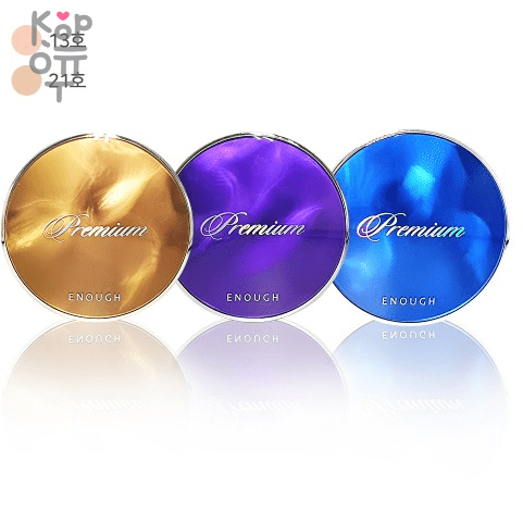 Enough Premium Two-Way Cake SPF50+ PA+++ - Пудра с пептидным комплексом, со сменным блоком 11гр.+11гр., купить с доставкой на дом фото 1 — Корейские товары для всей семьи(КорОпт)