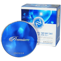 Enough Premium Two-Way Cake SPF50+ PA+++ - Пудра с пептидным комплексом, со сменным блоком 11гр.+11гр.