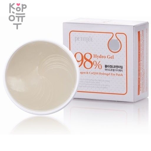 PETITFEE Collagen & Q10 Hydrogel Eye Patch Гидрогелевые патчи для кожи вокруг глаз с коллагеном и Q10, 60шт., купить с доставкой на дом фото 1 — Корейские товары для всей семьи(КорОпт)