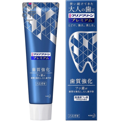 KAO Clear Clean Premium Tooth Strengthening - Лечебная укрепляющая зубная паста со вкусом мяты премиум-класса, 100гр.
