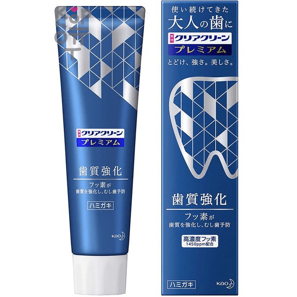 KAO Clear Clean Premium Tooth Strengthening - Лечебная укрепляющая зубная паста со вкусом мяты премиум-класса, 100гр.