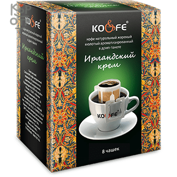 KO&amp;FE Drip Bag Coffee - Ирландский крем дрип-пакет 8гр.*8шт.чашек.