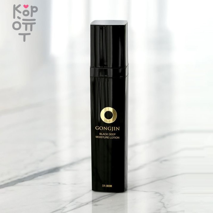 DR.BOM GONGJIN BLACK MOISTURE LOTION Интенсивно увлажняющий лосьон для лица 100мл. Для нормальной и сухой кожи Увлажнение DR.BOM GONGJIN BLACK MOISTURE LOTION Интенсивно увлажняющий лосьон для лица — уходовое средство для регулярного использования; в товаре выделяются: масло ши и провитамин. В КорОпт можно подобрать свежие приходы азиатской косметики с хорошим остаточным сроком годности и собрать заявку по средствам регулярного ухода.
