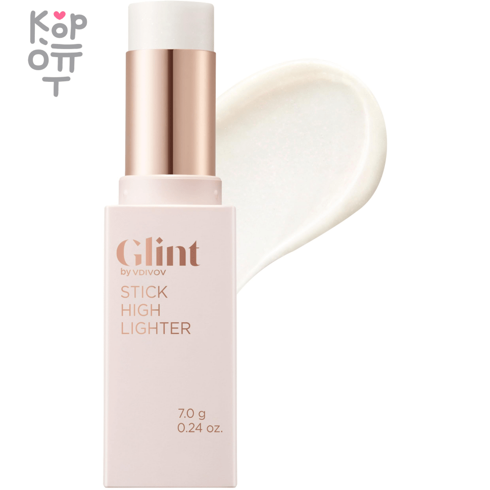 Glint By VDIVOV Stick Highlighter 02 Milky Moon - Стик-хайлайтер тон 02 Молочная луна 7гр., купить с доставкой на дом фото 1 &mdash; Корейские товары для всей семьи(КорОпт)