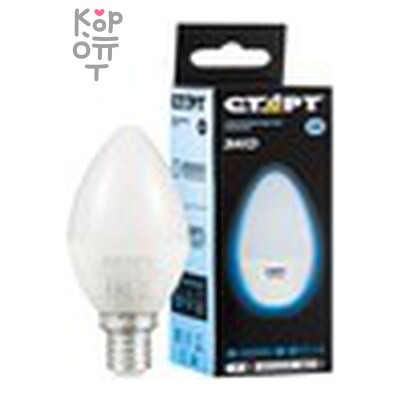 LED — Лампа СТАРТ Candle E14 7W 40WS холодный (чёрная) *100