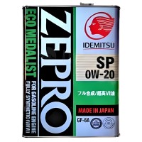 IDEMITSU ZEPRO ECO MEDALIST FS SP/GF-6A 0W20 - Моторное масло