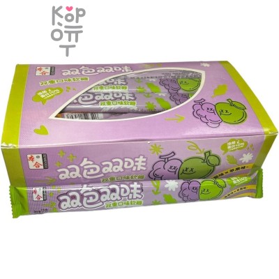Жевательные конфеты Benhefood Candy Фруктовая любовь со вкусом Винограда и Яблока