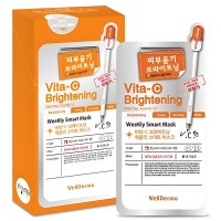 WellDerma Vita-C Brightening Weekly Smart Mask - Осветляющая маска для лица с витамином С 25мл.