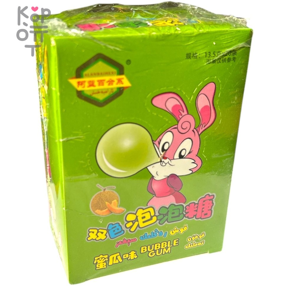 Жевательная резинка Alan - Цветной пузырь со вкусом Дыни, купить с доставкой на дом фото 1 — Корейские товары для всей семьи(КорОпт)