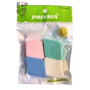 Prinsia Make-up Plus Accessory — набор косметических спонжей «Ромб», 4 шт