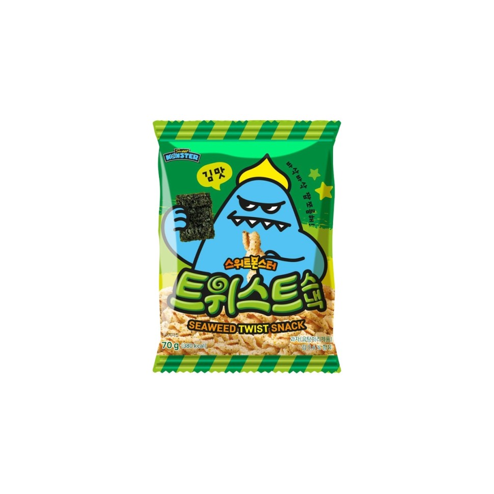 Sweet Monster Seaweed Twist Snack — Снэк со вкусом морской капусты, 70 г