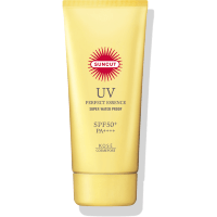 KOSE SOFTYMO Suncut UV Essence - Суперводостойкая смягчающая солнцезащитная эссенция для лица и тела SPF 50+ PA++++.